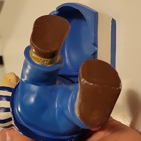 hand david j.p sail sailor figure wooden wood painted statue for bathroom - Picture 8 of 12